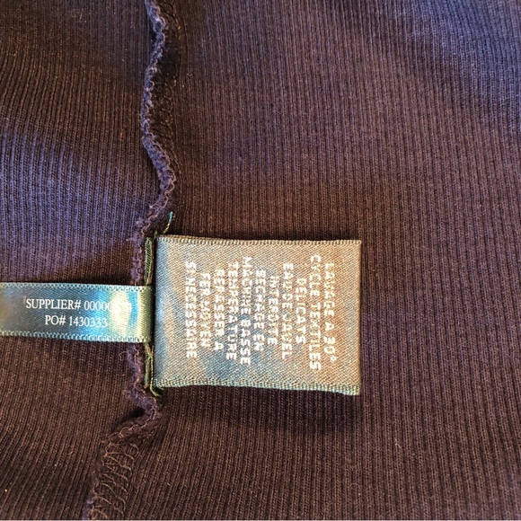 Lauren Ralph Lauren Navy Short Sleeve Top with White Accents Size M - Picture 7 of 7